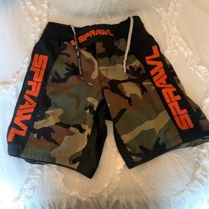 Sprawl Fusion-ll Camo Fighting Shorts